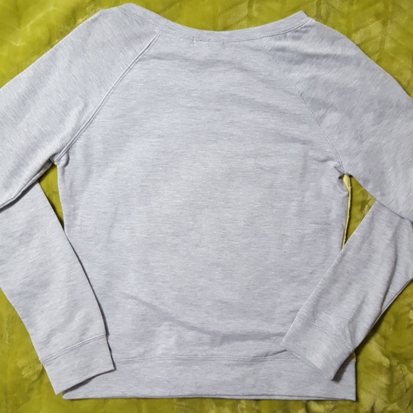 5/$25! Grey Sweatshirt yellow Front Lace - Picture 3 of 5